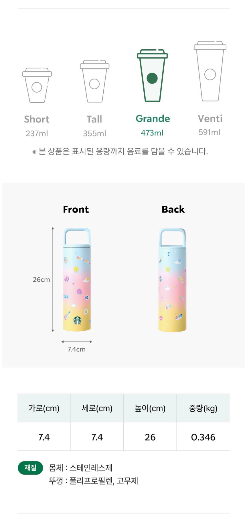 縮圖：【韓國】STARBUCKS-SS Summer Fest Arlo tumbler 473ml