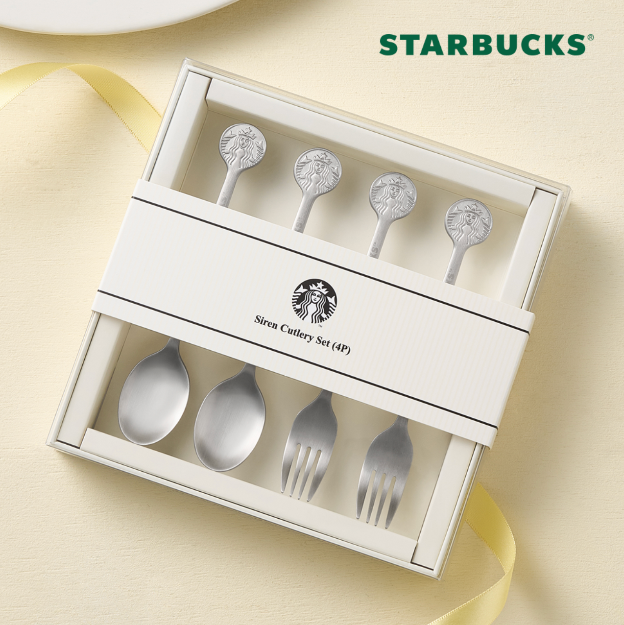 【韓國】STARBUCKS-(c)Siren cutlery set(4P) 餐具套裝 / 1套
