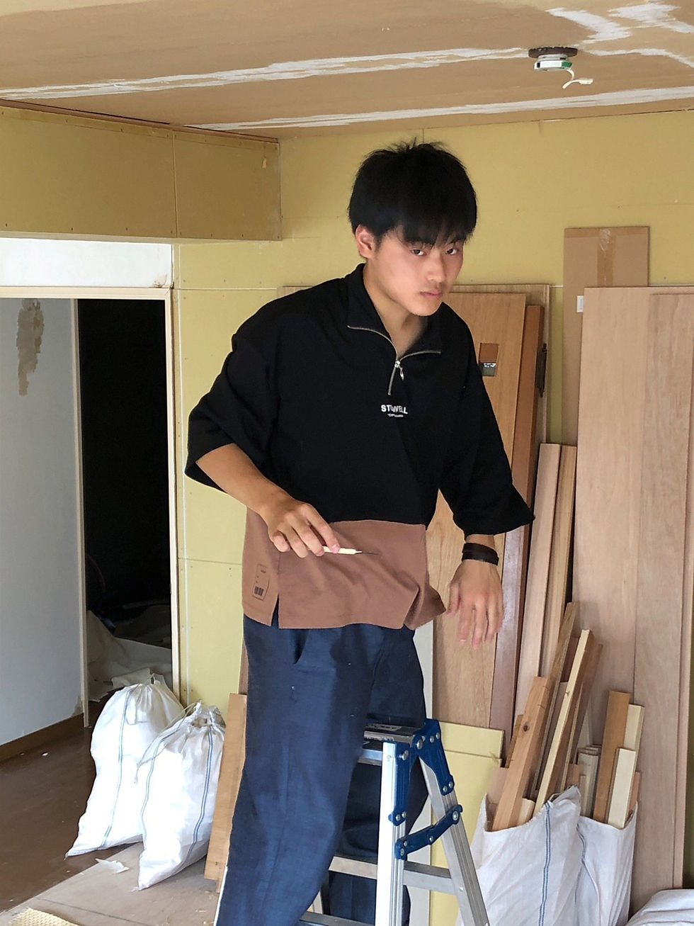 解体作業も教わりながら頑張りました!