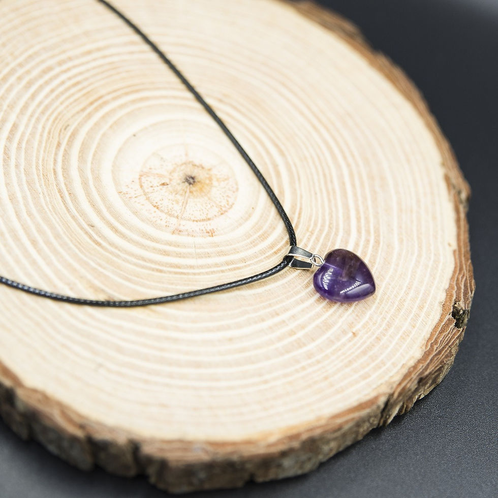 Thumbnail: AMETHYST HEART NECKLACE