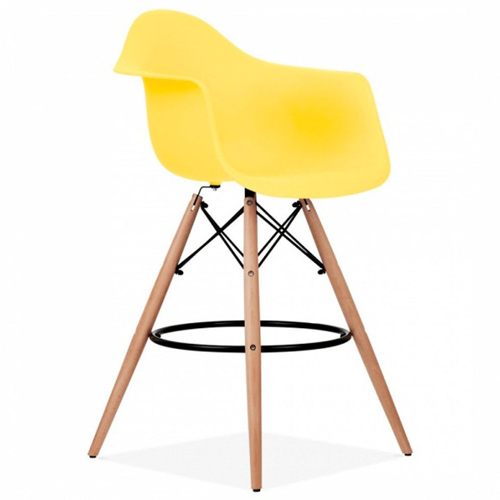 Miniatura: Silla periquera réplica Eames DAW Amarilla