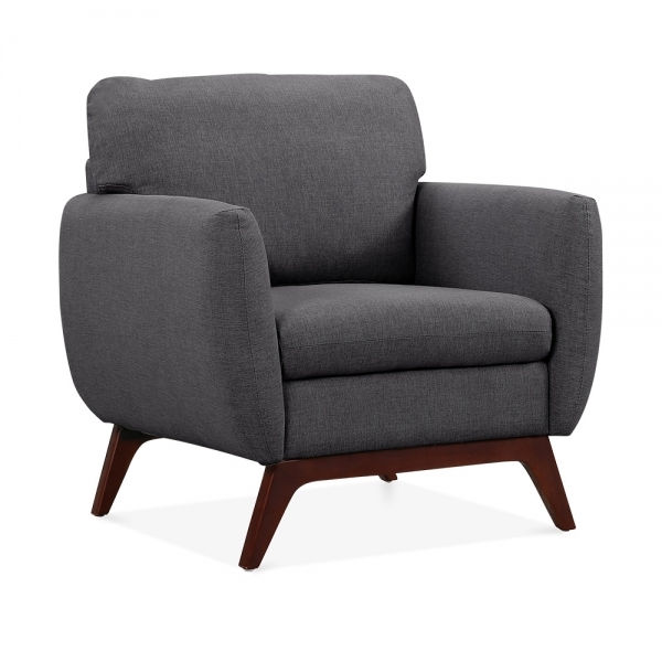 Miniatura: Sillón Jensen de dos plazas color gris oscuro