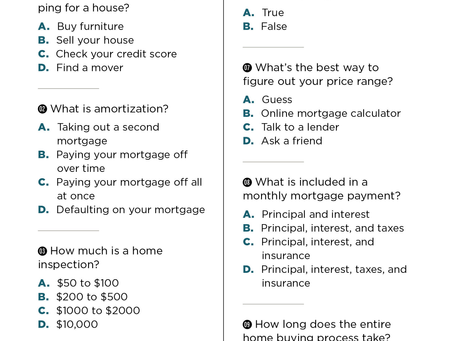 Quiz: What Do You Know About Buying A Home