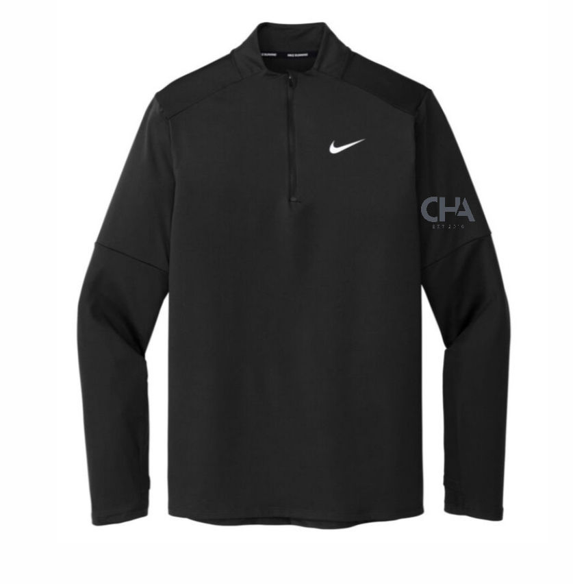 NIKE Dri-FIT ELEMENT 1/2 ZIP TOP. DH4949 Logo on left arm
