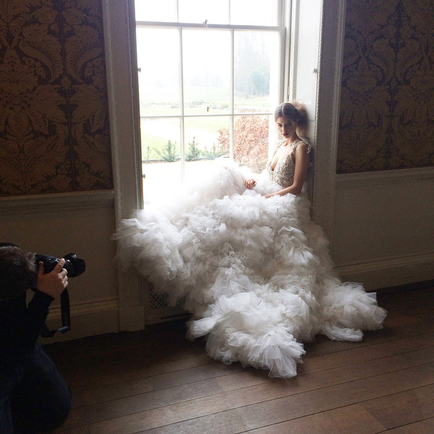 BTS of the latest Ruth Milliam Bridal Couture campaign