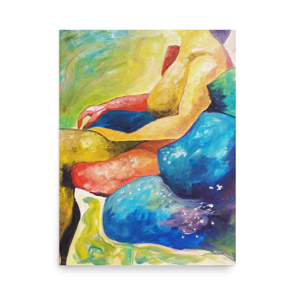 Thumbnail: "Curves" Acrylic Painting - Print, Poster