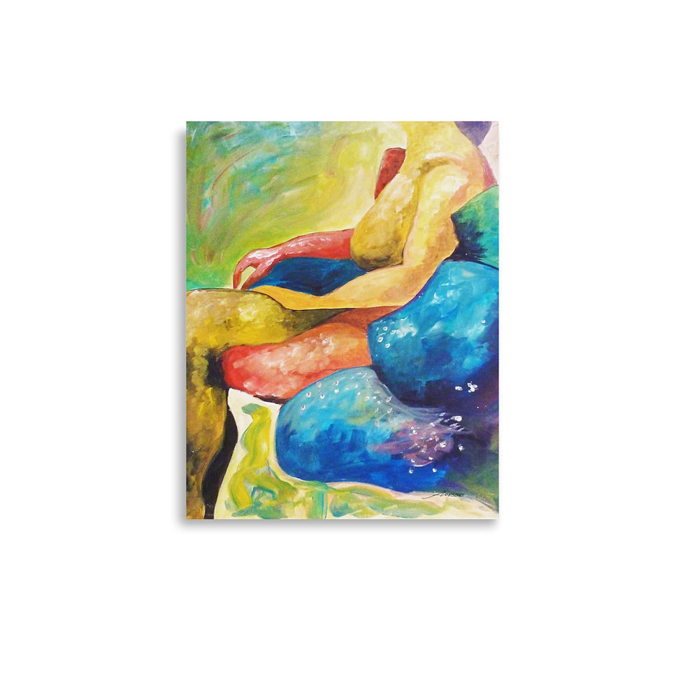 Thumbnail: "Curves" Acrylic Painting - Print, Poster