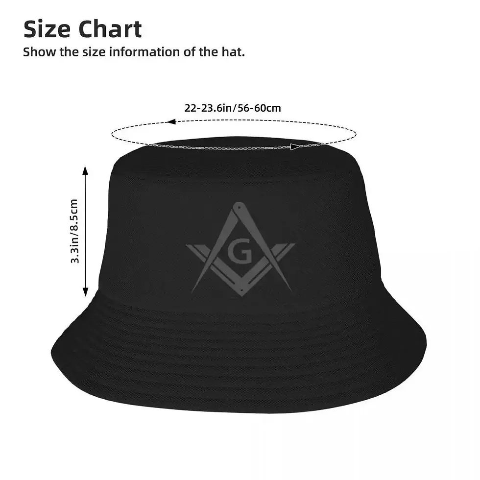 Thumbnail: Custom Freemason Logo Bucket Hat
