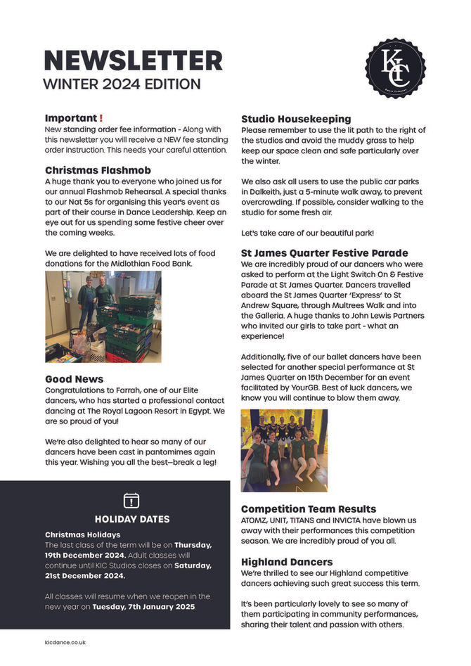 Winter Newsletter 2024