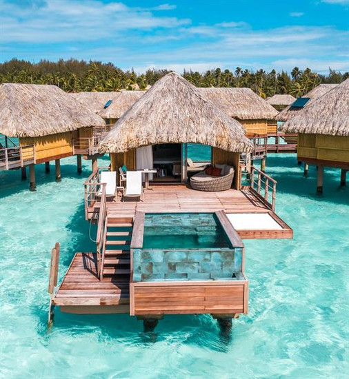 Over water bungalow con piscina privata a Bora Bora