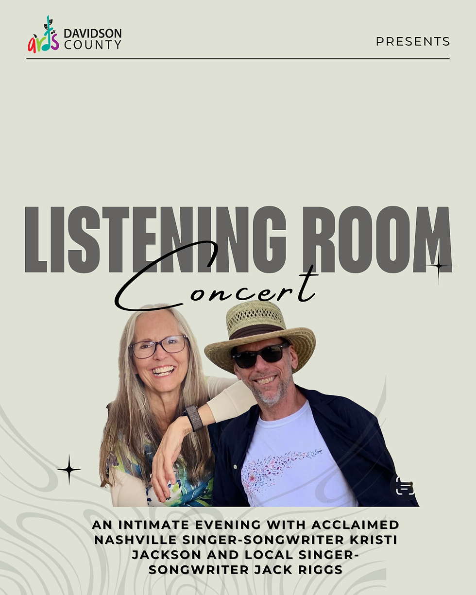 An Intimate Evening with Acclaimed Nashville Singer-Songwriter Kristy Jackson and Local Singer-Songwriter Jack Riggs