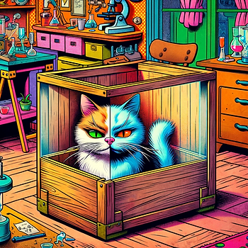 Schrödinger's cat (WikiCommons)