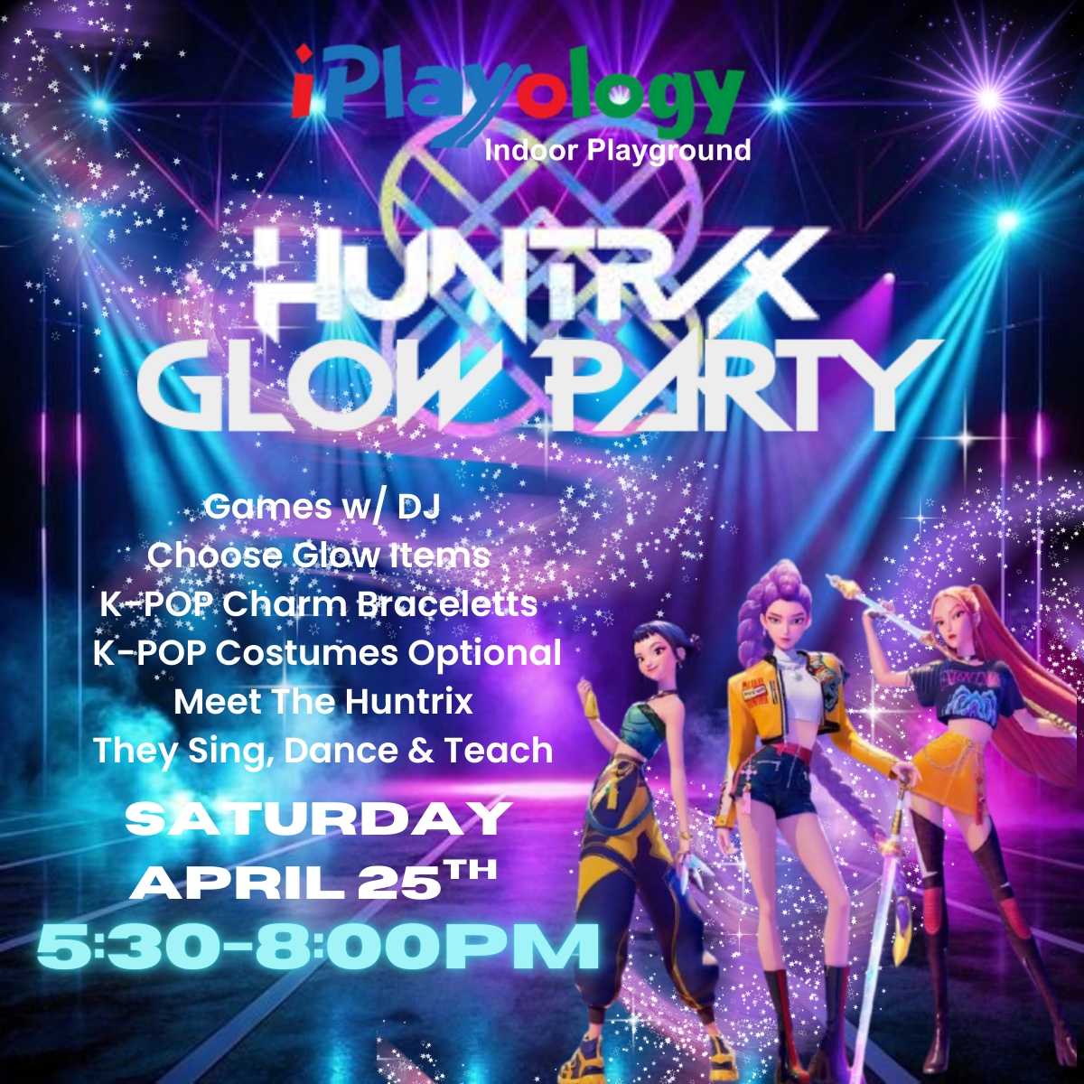 KPOP Spring Glow Party - Saturday 4/25 5:30pm-8pm