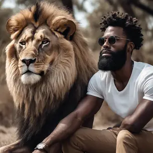 Confident man with full, even beard after using natural beard care products.
