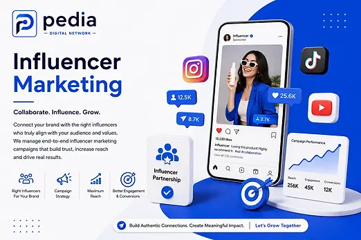 Influencer Marketing Service By Pedia Digital Network.webp
