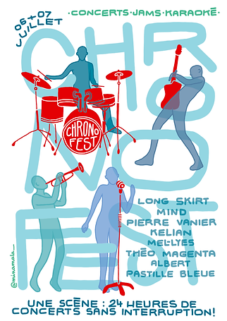 illustration pour affiche festival chronofest