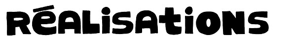 titre à la main "réalisations sur commande"