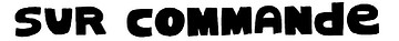 titre à la main "réalisations sur commande"