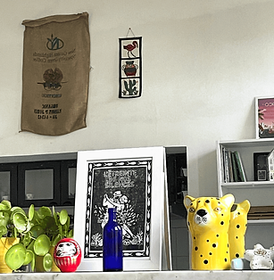 linogravure chez hinde et teddy