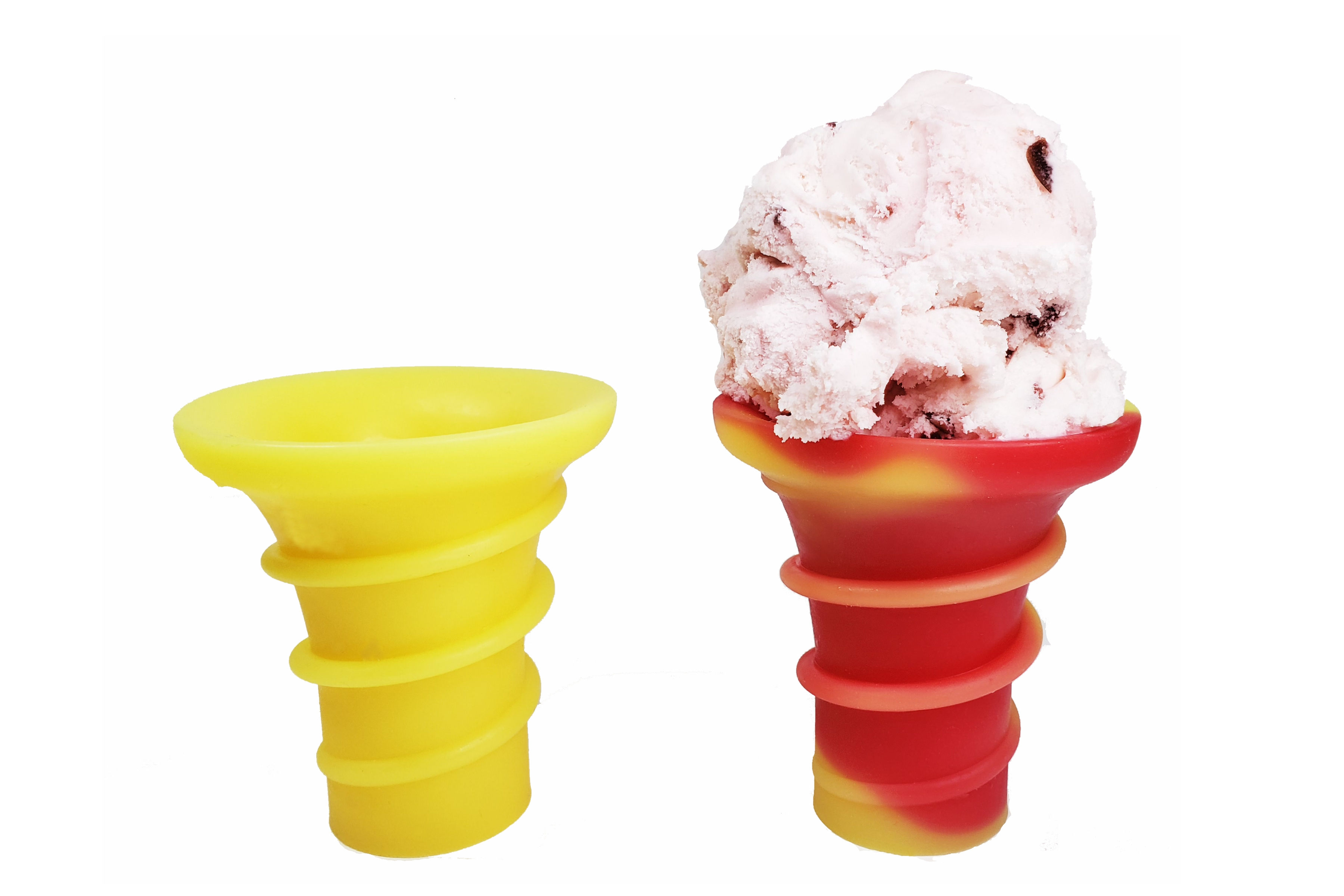 Reusable Ice Cream Cone - Yellow to Red