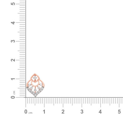 Thumbnail: Imperial Leaf 18 Karat Rose Gold Mine Diamond Pendant Set PSMGNBSC525PN5