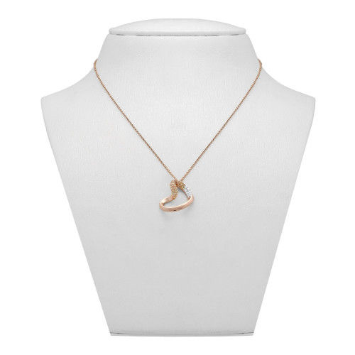 Thumbnail: Stylish Hanging Heart 18 Karat Diamond Pendant MGNHTH041PN1