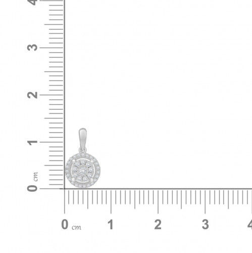 Thumbnail: Elite Mandala 18 Karat White Gold Mine Diamond Pendant MGNARA038PN6