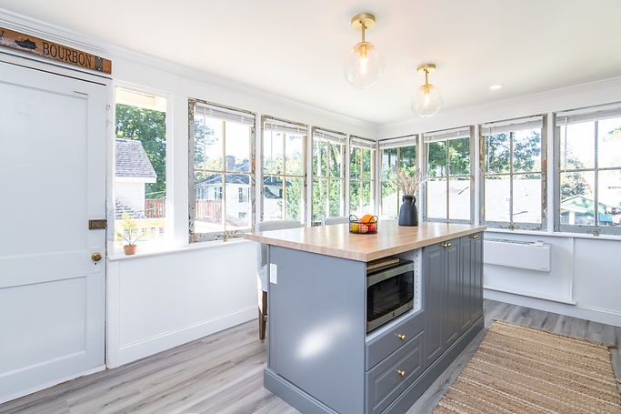 bright spacious kitchen in the loft