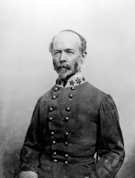 Confederate General Joseph E. Johnston. First defender of Georgia in Sherman's Atlanta Campaign.