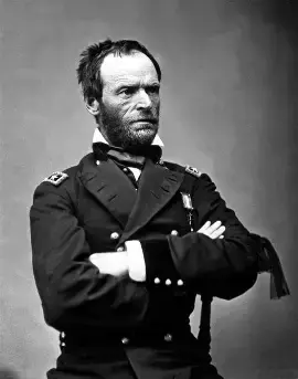General William Tecumseh Sherman, one of the most brutal and effective Union Generals of the war.