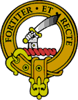 The Elliott clan crest- With strength and right