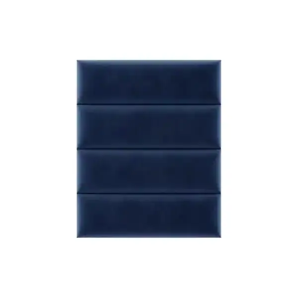 Indexkép: sötétkék falpanelek bársony kárpitanyaggal választható színben