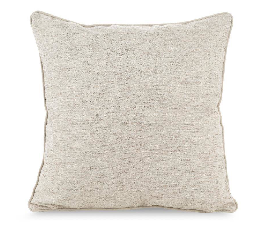 Krémszínű natúr díszpárna, 45x45cm