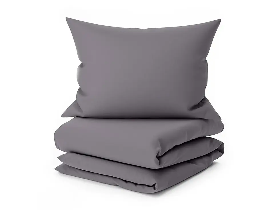 Szürke 100% pamut ágyneműhuzat szett
