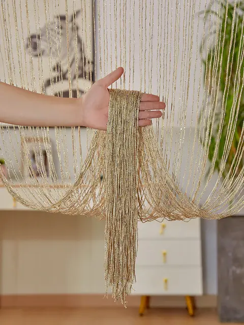 Thumbnail: Glisten Glitch Beaded Curtains