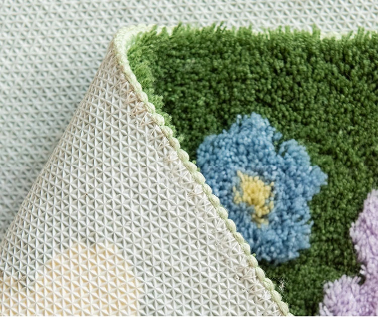 Thumbnail: Patch of Flowered Green Grass Rug