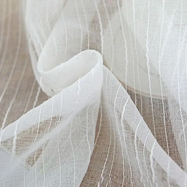 Thumbnail: Soft-Cut Mini Slits Tulle Curtain Pc