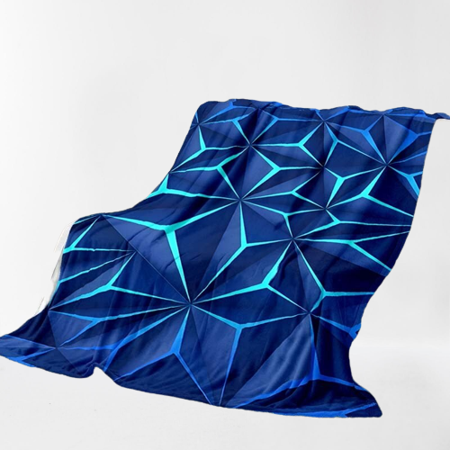 Thumbnail: Neon-Graphic Soft Gamer Throw Blanket