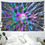 Thumbnail: Colorful Skiez Forest Night View Tapestry