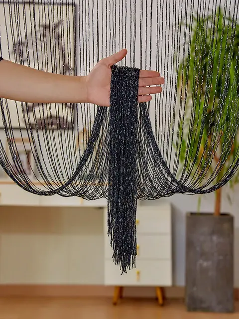 Thumbnail: Glisten Glitch Beaded Curtains