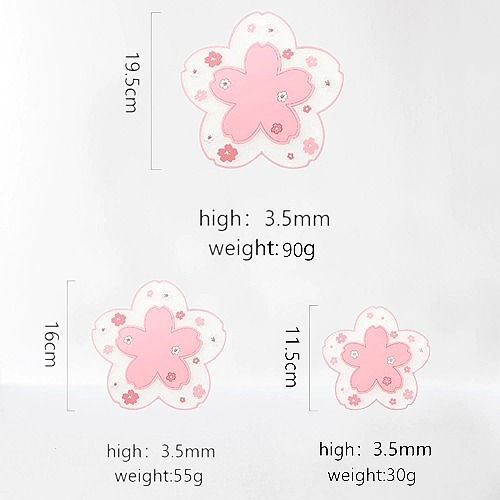 Thumbnail: Anti-Slip Blossom Petal Coasters