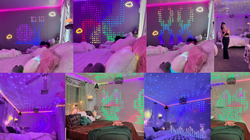 DIY Pattern Glistening Curtain Lights