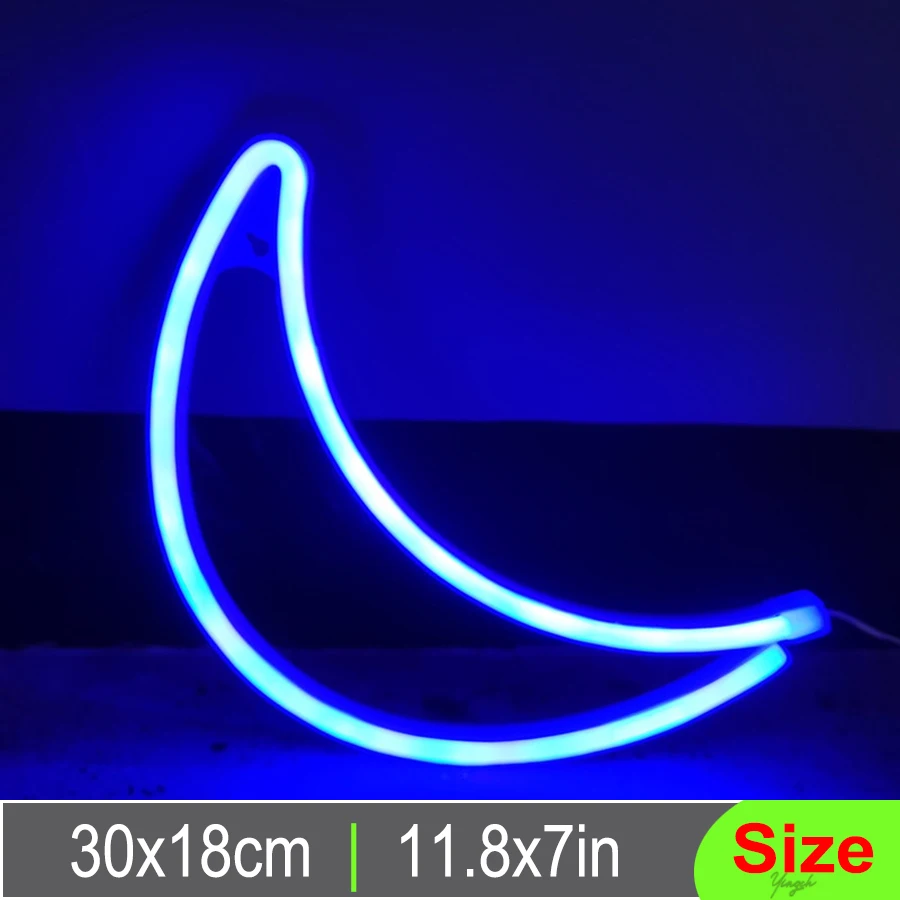 Crescent Moonlight LED Neon Signs