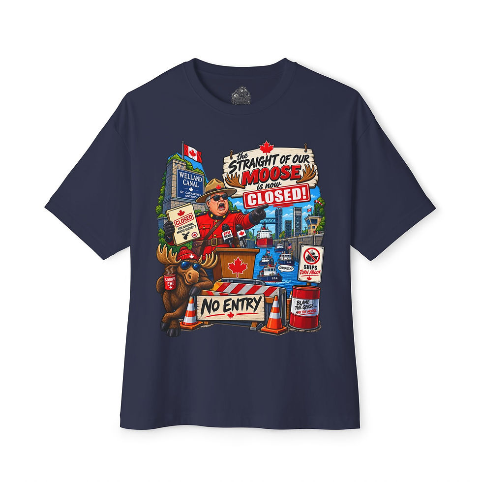 Thumbnail: Straight Of Our Moose Closed – Novelty Shirt