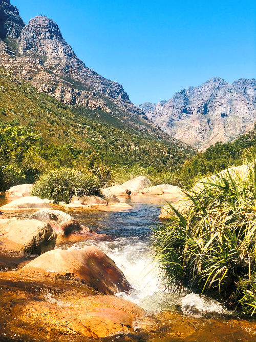 river pools after the huguenot tunnel