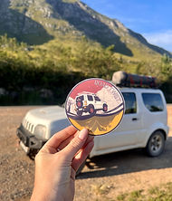Find our road twist stickers on the road