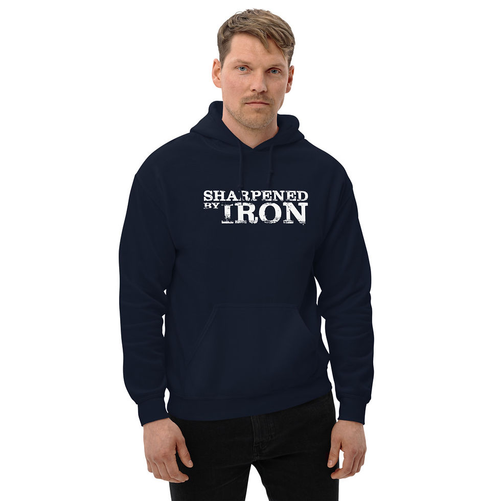 Thumbnail: Mighty Men | Sharpened by Iron Heavy Blend Hooded Sweatshirt