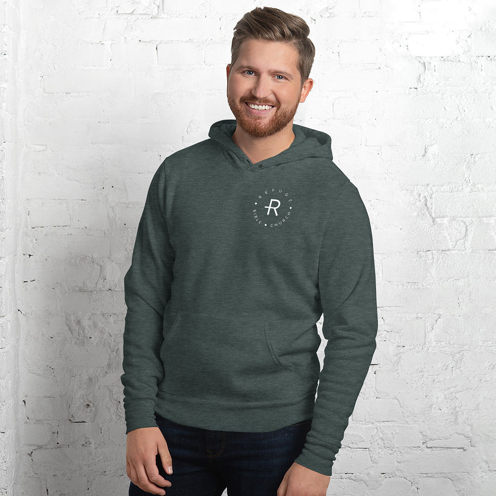 Thumbnail: Crowded Heaven Unisex Fleece Pullover Hoodie