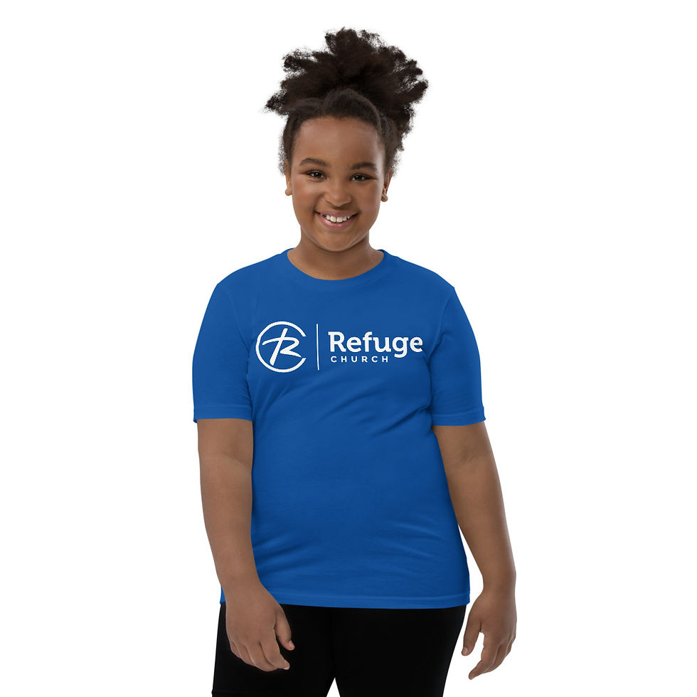 Thumbnail: Refuge Church Logo _White | Youth T-Shirt | 5 Color Options