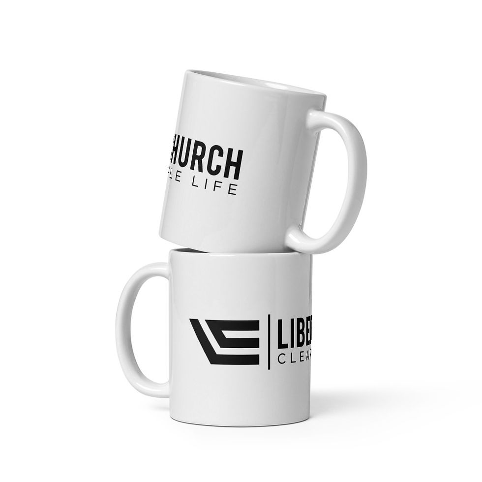 Liberty Church White Glossy Mug